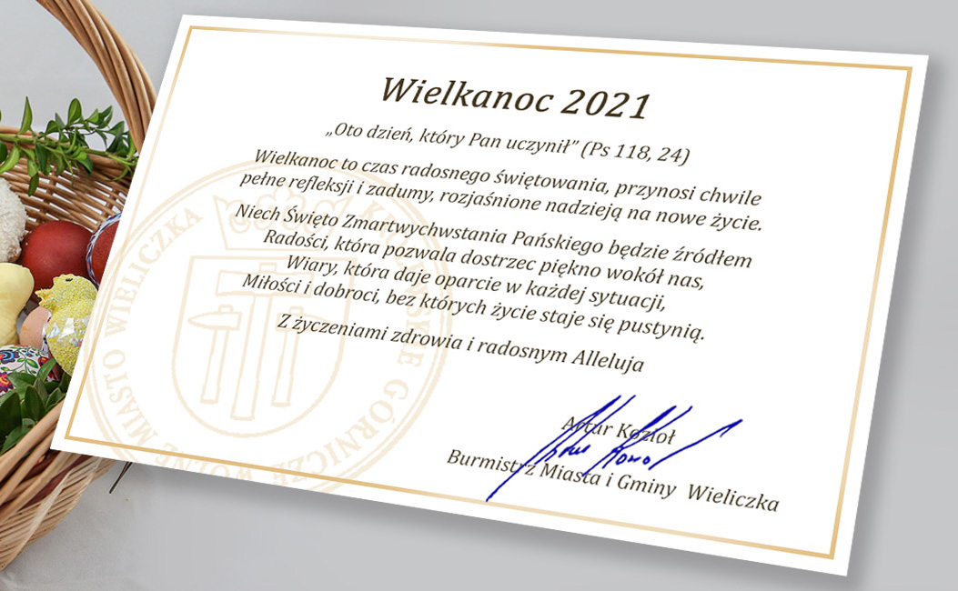 życzenia wielkanocne 2021 wieliczka1